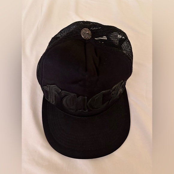 Chrome Hearts F*uck Trucker Hat - with black leather - Picture 2 of 7